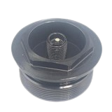 CNC Machining CNC machined black anodized aluminum suspension fork top cap for MTB.