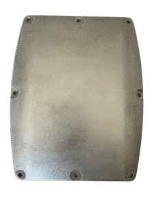 Quality Inspection Aluminum die casting top cover lid for industrial sweeper and floor scrubber.