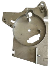 Quality Inspection Aluminum die casting side panel chassis for industrial sweeper and floor scrubber.