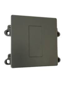 Quality Inspection Custom OEM aluminum die casting electronic housing part with matte black powder coating.