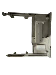 Quality Inspection Large aluminum die casting chassis frame for 5G telecommunication base stations with CNC machining.