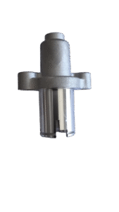 Quality Inspection Custom OEM aluminum die casting part with precision turned surface and mounting flange.