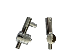 Quality Inspection Custom OEM die cast musical instrument accessory with high gloss chrome finish.